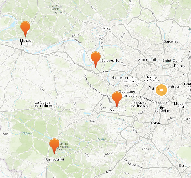 Yvelines : Carte de nos collaborateurs pour tous travaux de ramonage